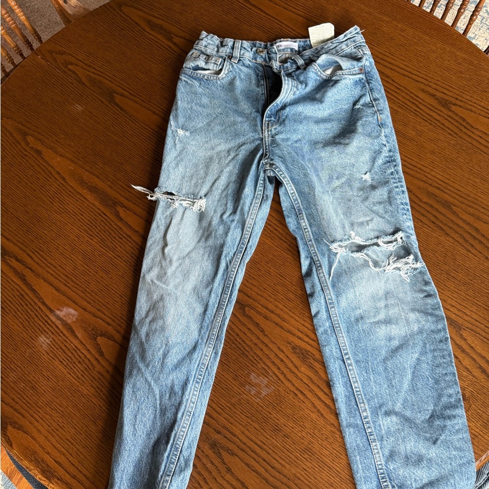 Zara Light Blue Denim Jeans